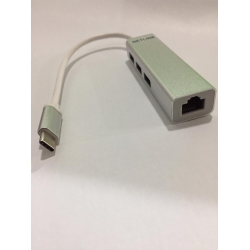 KABEL TYPE C TO USB HUB 3PORT + LAN GIGABYTE
